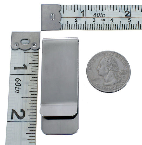 Navajo Turquoise Genuine Sterling Silver Money Clip JX127034